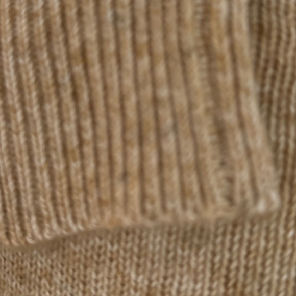 LOFT Tan Knit Turtleneck Sweater Size M - Picture 6 of 10